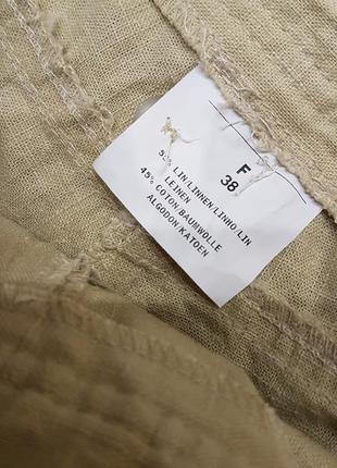 Крутые юбкв шорты  из смесового льна9 фото