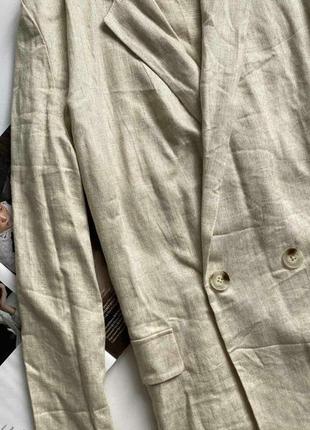 Гарний піджак двобортний натуральний 16 ххл2 фото