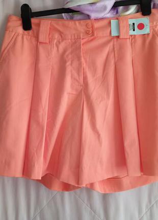 Новые стрейчевые юбки-шорты в  складку,44-54разм.,индия.1 фото