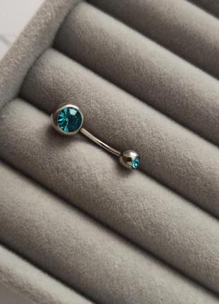 Пирсинг, титановая серьга в пупок, хирургическая сталь