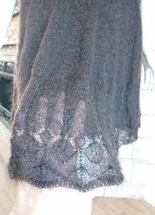 Итальянская ажурная вязанная шерстяная юбка мохер kaos размер м5 фото