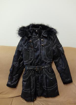 Плащ куртка пуховик зима зимове, демісезонне розмір 44