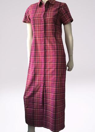 Длинное платье-рубашка бренда  laura ashley, англия, 100% хлопок2 фото