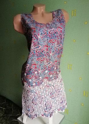 Туника. длинная майка. платье.