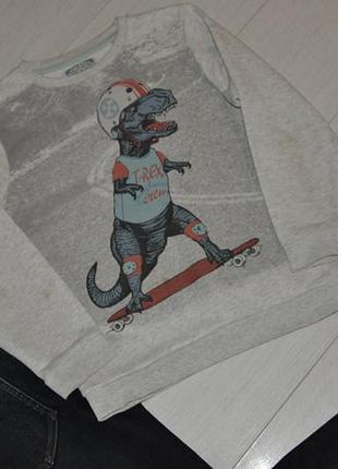 Фирменный свитшот, толстовка, кофта tu c динозавром