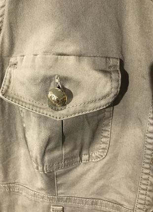 Платье хлопок хаки  luisa spagnoli 7