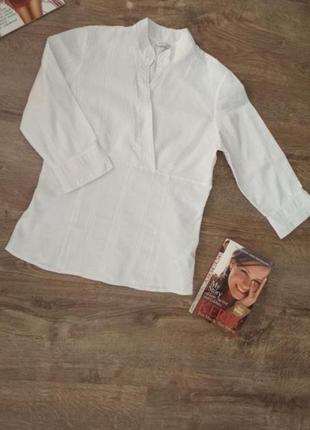 Белая блузка блуза рубашка marks& spencer, размер 42-449 фото