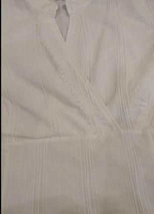 Белая блузка блуза рубашка marks& spencer, размер 42-443 фото
