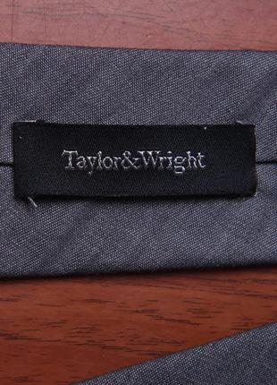 Cтильный тонкий галстук taylor&wright4 фото