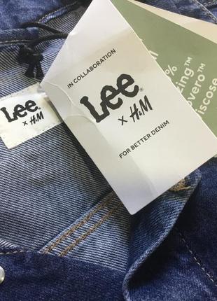 Джинсовая куртка из смеси лиоцелла коллаборация lee x h&m,p.s-m6 фото