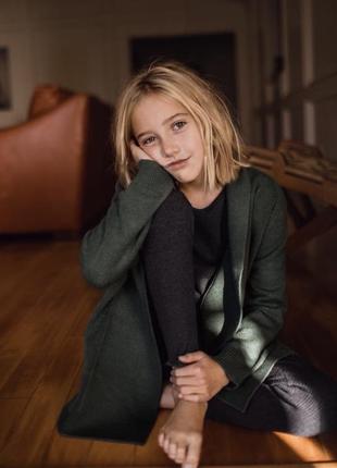 Кардиган c воротником-шарфом  на девочку zara  girl  11-12 лет на рост 152 см1 фото