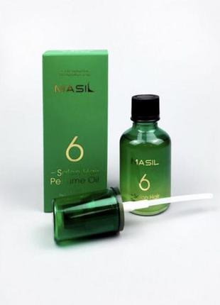 Парфюмированое масло для восстановления и защиты волос masil 6 salon hair perfume oil2 фото