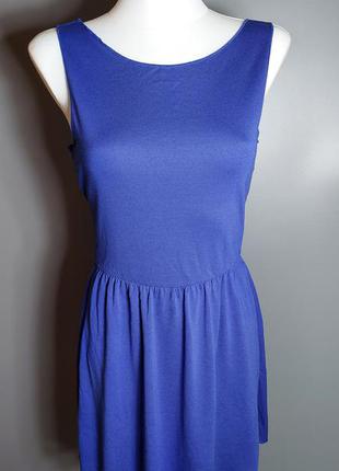Платье синее короткое в стиле 90-х mango