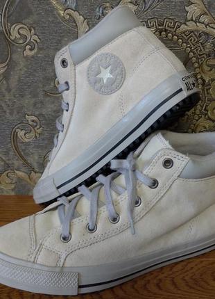Замшевые кеды converse.