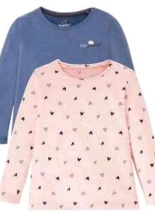 Комплект (2 шт) бавовняних регланів,зростання 98,104,110,116 лупилу