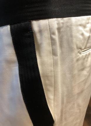 Элегантные вечерние брюки с чёрной полосой по боках ptow7 фото