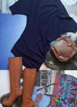 Трикотажное ассиметричное платье