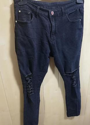 Стрейчевые джин ы с высокой посадкой