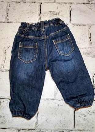 Штаны джинсы детские на мальчика, 3-6 мес2 фото