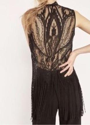 Блуза zara з бахромою9 фото