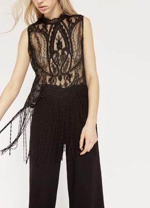 Блуза zara з бахромою8 фото