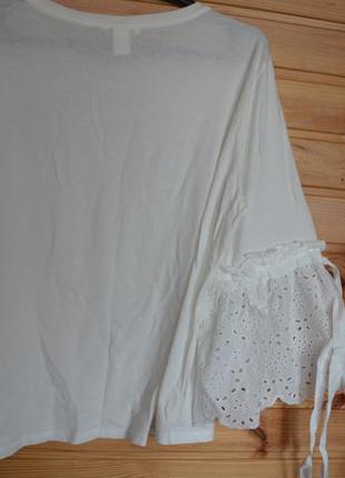 Блуза белая h&m хлопок6 фото