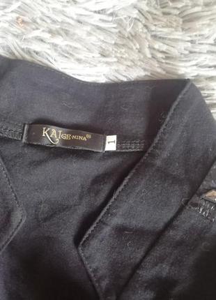 Болеро укороченый пиджак чёрный трикотаж4 фото