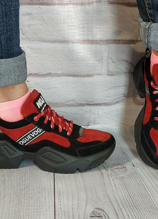 Кроссовки натуральная замша