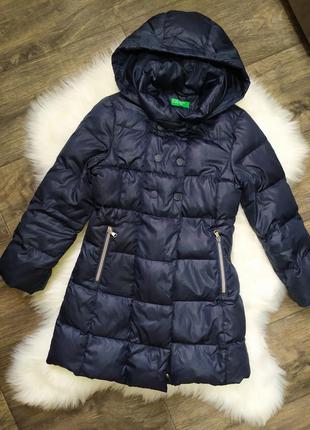 Пуховик, пальто зимове, дівчинка, 6-7-8 років, 116-122 см, куртка1 фото