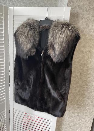 Норковая желетка