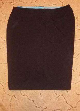 Юбка черная классика прямая полиэстр dorothy  perkins1 фото