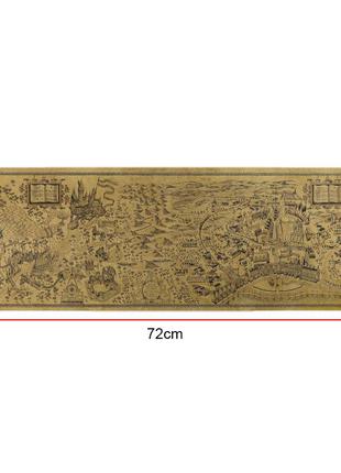 Карта мира хогвартс и косая аллея, декор, плакат гарри поттер