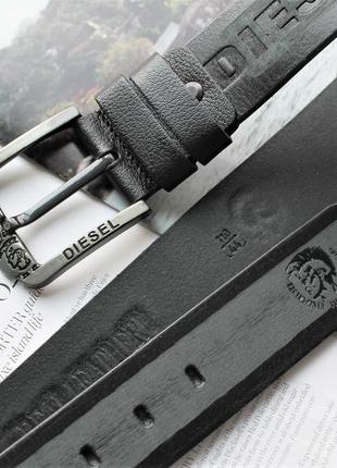 Мужской кожаный ремень для джинс