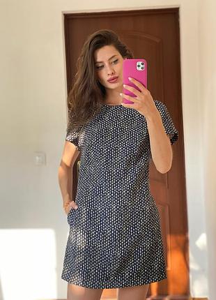 Стильный комбинезон платье из плотной ткани zara