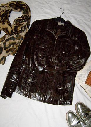 Натуральна шкіряна куртка красивого шоколадного кольору туреччина