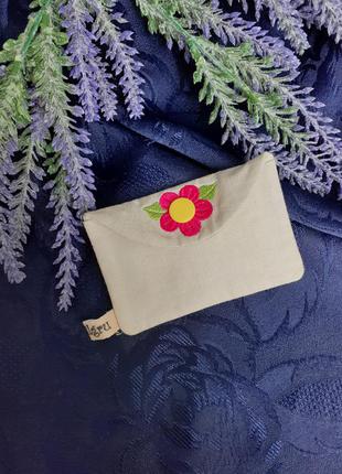 👛кошелек💰миниатюрная монетница ключница текстильный на кнопке цветок кошелек4 фото