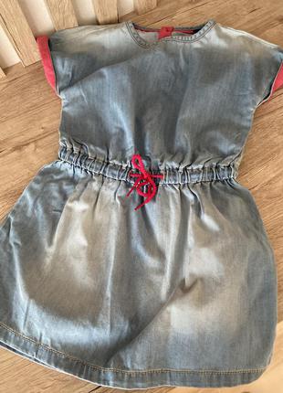 Джинсовое платье benetton