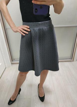 Женская юбка средней длины/ школьная1 фото