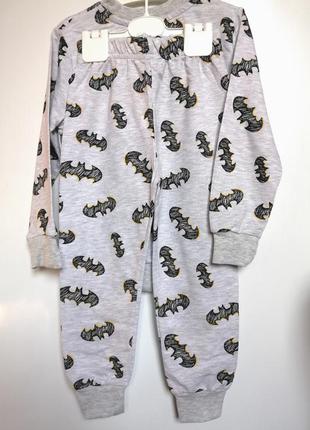 Пижама пижамка детская хлопковая для мальчиков 3-4 года турция. детский костюм ,комплект для сна ,хлопковая пижама мальчуковая бетмен 98-104.2 фото