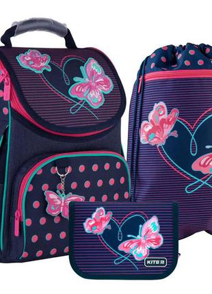 Набор kite рюкзак пенал сумка для обуви butterflies1 фото