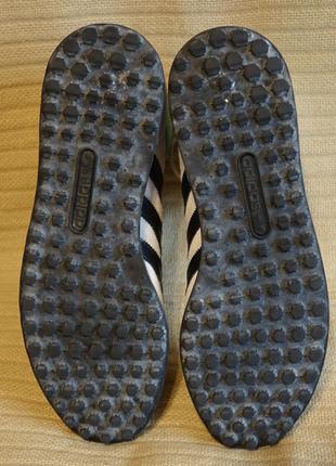 Высокие винтажные комбинированные кожаные кроссовки adidas jogging high 2 44 р.10 фото