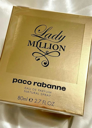 Женская парфюмированная вода paco rabanne lady million  80 мл