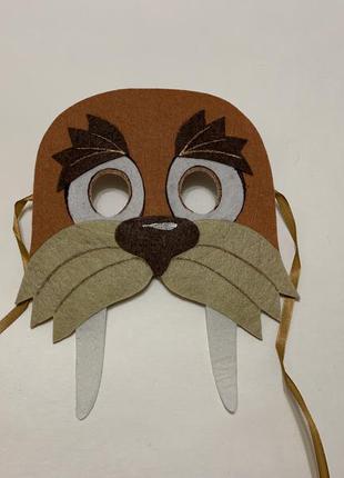 Карнавальна маска з фетру морж з щенячий патруль