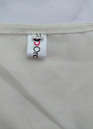 Белая нежно молочная блуза с длинными рукавами5 фото