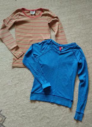 36-38р. комплект кофта-футболка хлопок h&m gina tricot