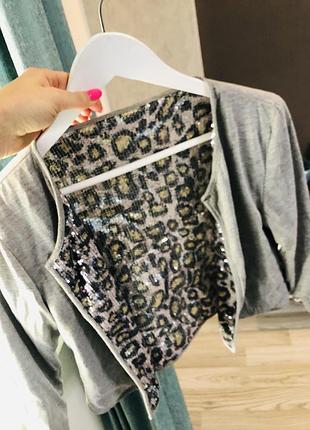 Кофта, накидка з паєтками, стразами