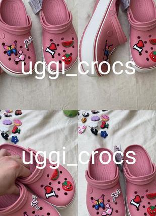 Крокс на платформі кпоксы платформа crocs crocband platform blossom