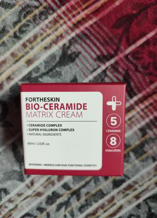 Био крем с керамидами fortheskin bio ceramide matrix cream2 фото