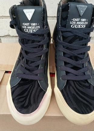 Нюанс!!!  женские высокие кеды американского бренда  guess  оригинал