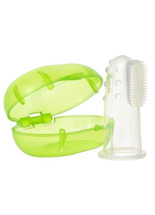 Зубная щетка для малышей силиконовая 0+